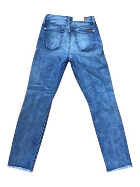7FOR all mankind Roxanne classic ankle skinny high rise waist soft denim size 25